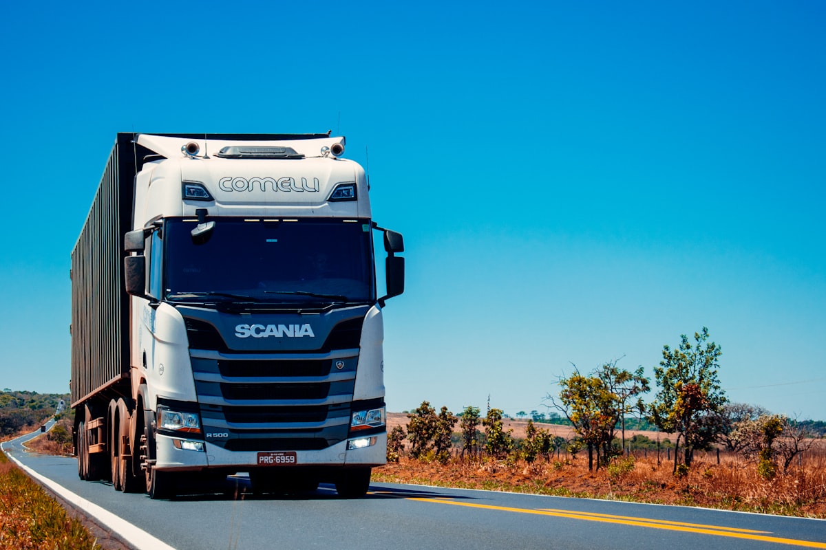 Large commercial truck on Texas highway - truck accident cases require experienced legal representation